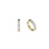 9ct Yellow Gold Diamond Set Hoop Earrings - 0.24cts