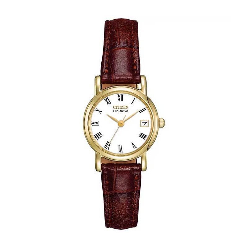 Citizen Ladies Brown Strap Watch - EW1272-01B Citizen Ladies Brown Strap Watch - EW1272-01B