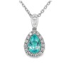 Paraiba Tourmaline & Diamond Pendant | Macintyres of Edinburgh