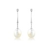 Freshwater Pearl & Diamond Drop EarringsCatalog  Products