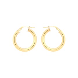 9ct Gold 20mm Hoop Earrings