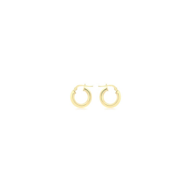 9ct Gold 15mm Huggie Hoop Earrings 9ct Gold 15mm Huggie Hoop Earrings