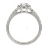 Platinum Pear-shaped Diamond Cluster Ring - 0.50 + 0.53 F/VS1