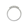 Platinum 5 Stone Bar Set Diamond Eternity Ring - 0.36cts