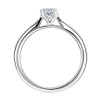 Platinum 0.80ct Oval Diamond Engagement Ring - D/VS2 GIA Certified