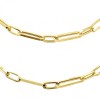9ct Gold 28-inch Alternating Long & Short Link Necklace