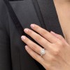 Platinum Pear-shaped Diamond Cluster Ring - 0.50 + 0.53 F/VS1