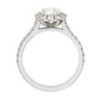 Platinum Diamond Solitaire Halo Ring - 1.00 + 0.65 G/VS2