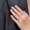 Platinum Diamond Solitaire Halo Ring - 1.00 + 0.65 G/VS2