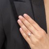 Platinum 1ct Oval Diamond Solitaire Engagement Ring - GIA Certified