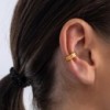 Kit Heath Sterling Silver Unity Golden Solo Ear Cuff