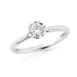 Platinum Diamond Solitaire Engagement Ring - 0.33cts