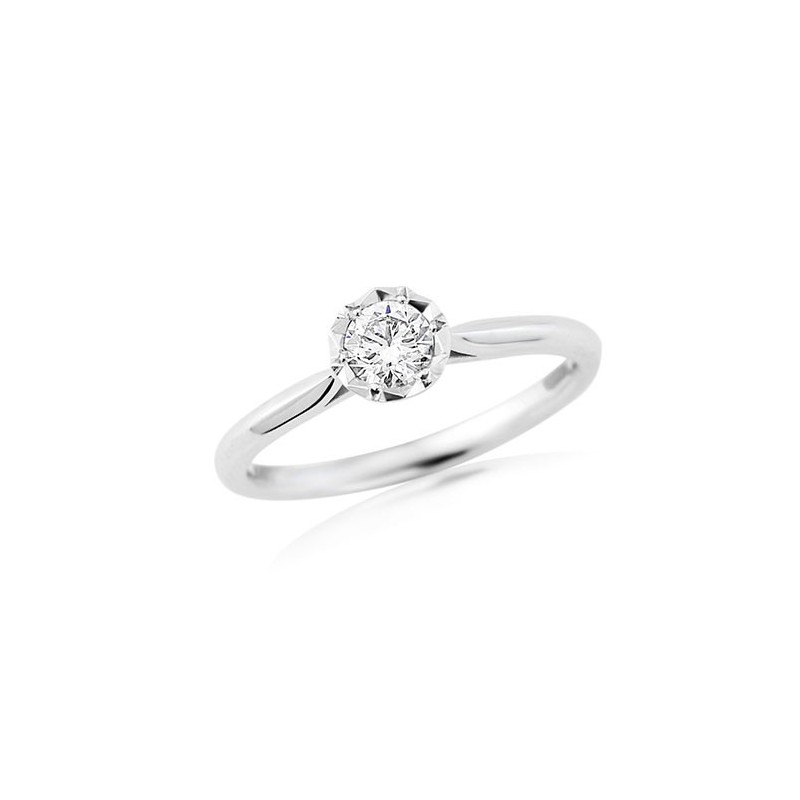 Platinum Diamond Solitaire Engagement Ring - 0.33cts