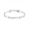 D for Diamond Teddy Bear Peekaboo Expanding Bangle - B5484