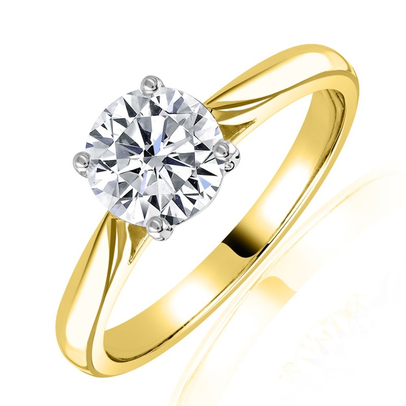 18ct Gold Diamond Solitaire Engagement Ring - 1.00ct E/VS2 18ct Gold Diamond Solitaire Engagement Ring - 1.00ct E/VS2
