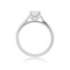 Side View - Platinum Oval Diamond Engagement Ring - 0.60ct, D/SI1