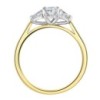 Oval & Pear Shape Three Stone Diamond Ring - GIA F/VS1