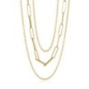 9ct Gold Multi-Strand Gold Necklace - 18-20 Inch