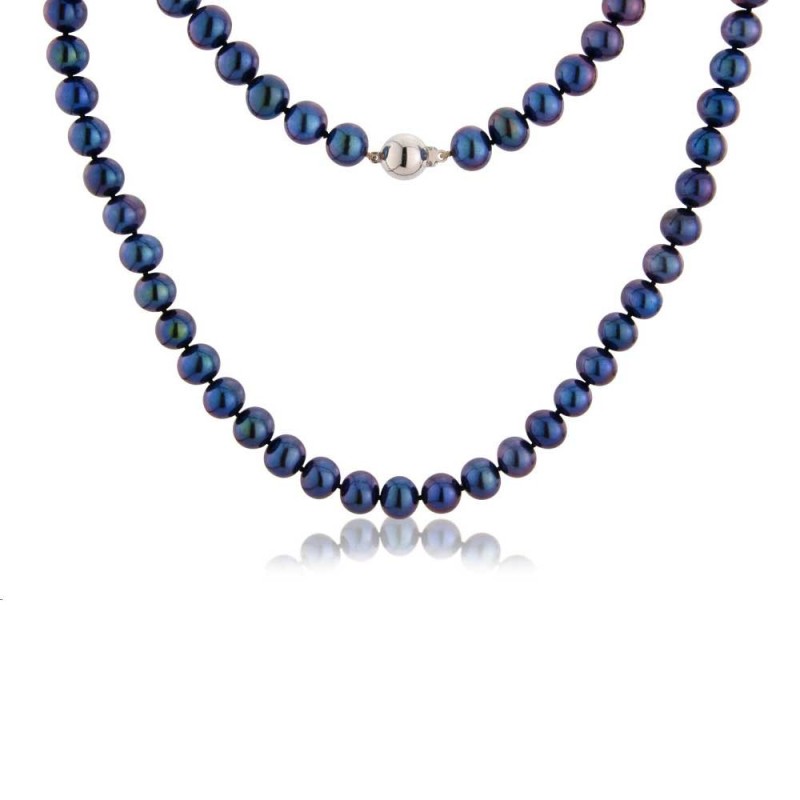 16"String of 6.00 - 6.50mm Black Freshwater Pearls 16"String of 6.00 - 6.50mm Black Freshwater Pearls
