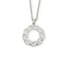 Ortak Sterling Silver Open Circle Celtic Knot Pendant - P255