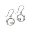25% off - Ortak Sterling Silver & Created Opal Drop Earrings - SE373