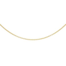 9ct Gold Adjustable 16/18-Inch Fine Belcher Chain - 1.3g