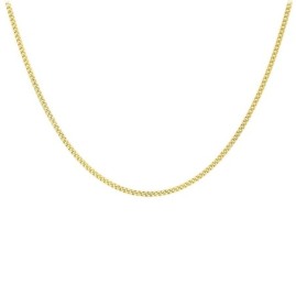 9ct Yellow Gold 22 Inch Diamond Cut Curb Chain - 4.9g