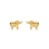 9ct Yellow Gold Baby Elephant Stud Earrings