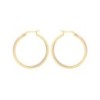 9ct Three Colour Gold 22mm Creole Hoop Earrings