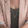 Kit Heath Sterling Silver Blossom Flyte Bumblebee Station Necklace 90340GD