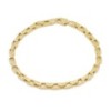 9ct Gold Square Paperchain Bracelet - 7 Inch