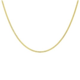 9ct Gold 16 Inch Curb Chain - 1.7g