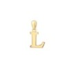 9ct Yellow Gold Plain Initial L Pendant