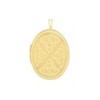 9ct Gold Oval Celtic Locket | Macintyres of Edinburgh