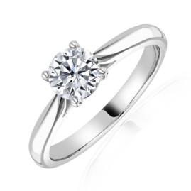 Platinum Diamond Solitaire Ring - 0.70ct D/SI1