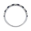 Platinum Sapphire & Diamond Eternity Ring - S 0.45 D 0.23