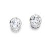 Pair 18ct White Gold Diamond Solitaire Stud Earrings - 0.82cts