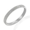 Platinum Two Row Diamond Wedding Band - 0.23cts