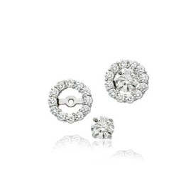 18ct White Gold Diamond Earring Jackets - 0.61ct
