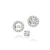 18ct White Gold Diamond Earring Jackets - 0.61ct