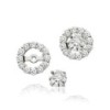18ct White Gold Diamond Earring Jackets - 0.61ct