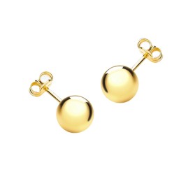 9ct Yellow Gold 8mm Ball Studs | Macintyres of Edinburgh